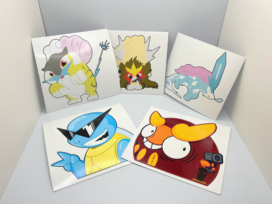 Pocket Monsters Stickers for Car, Pokedex, Shell, etc. Free Shipping!