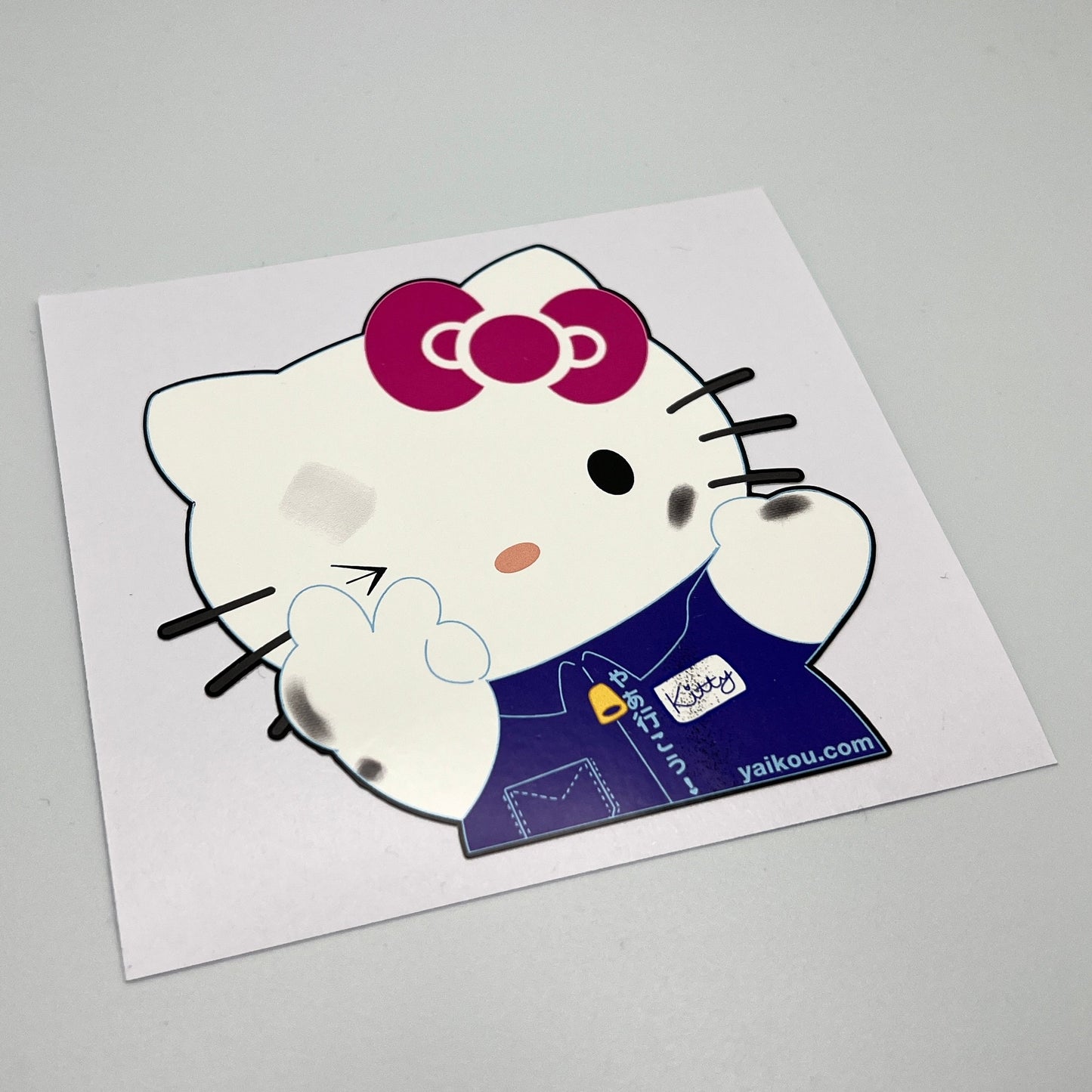 Greaser Kitty - Cute Sticker for Car, Laptop, or PC